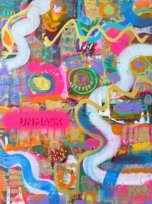 Unmask - Original painting on canvas