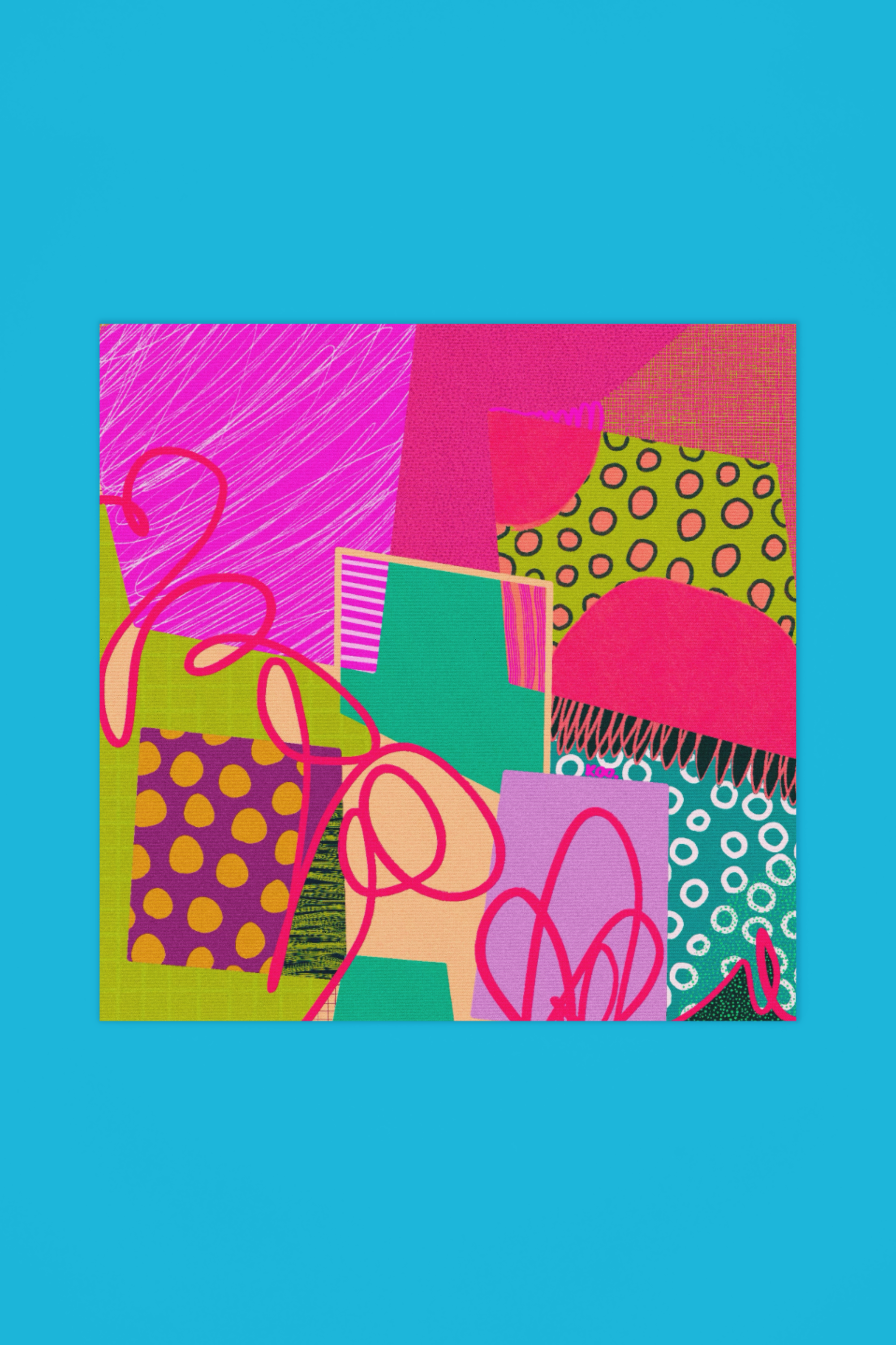 Joy Riot – square Giclée Art Print